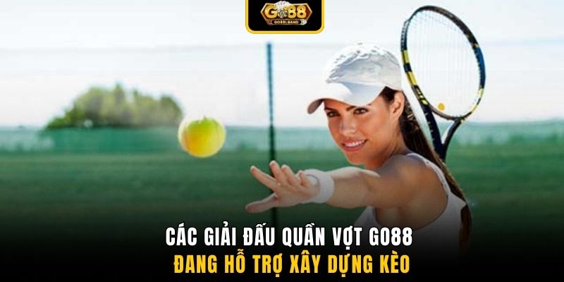 Các giải đấu quần vợt GO88 đang hỗ trợ xây dựng kèo