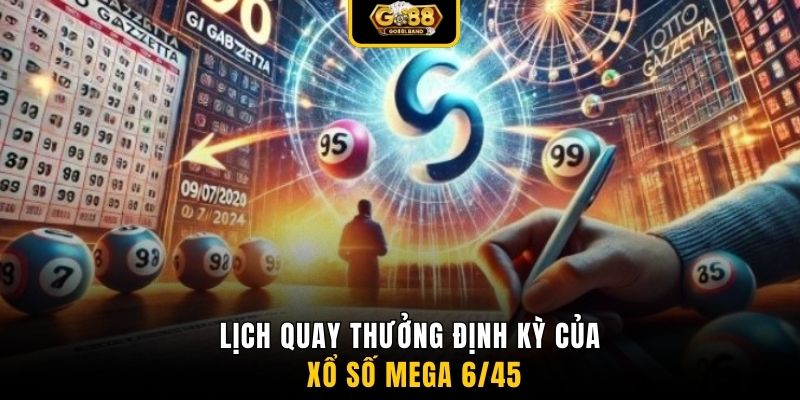 Lịch quay thưởng định kỳ của Xổ số Mega 6/45