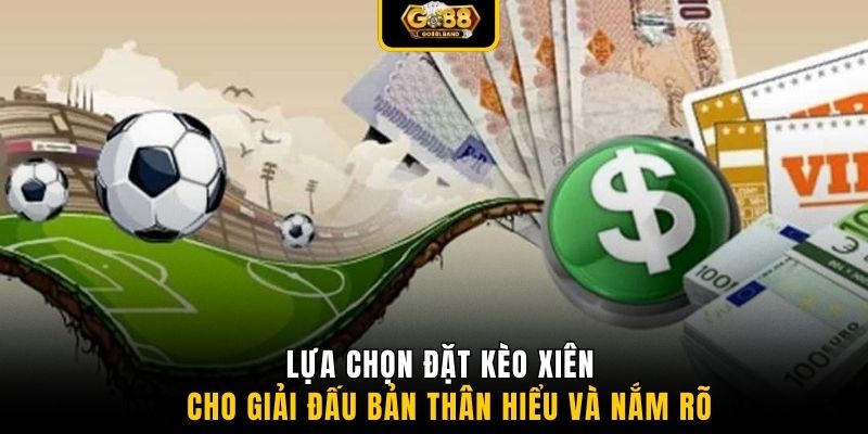 Lựa chọn đặt kèo xiên cho giải đấu bản thân hiểu và nắm rõ